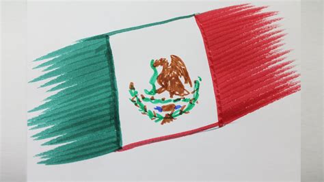 How To Draw Mexican Flag How To Draw The Flag Of Mexico Step By Step