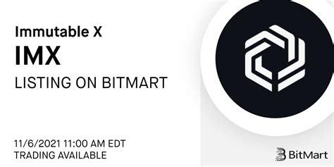 Bitmart Lists Immutable X Imx Bitmart
