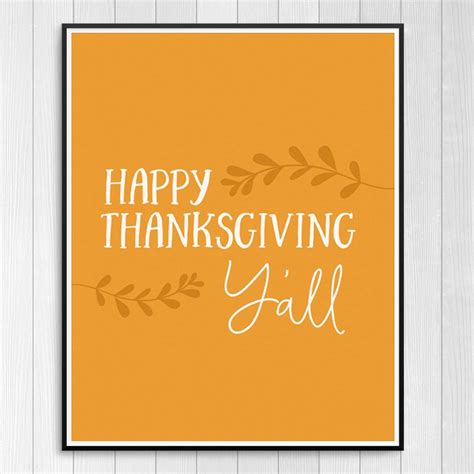 Happy Thanksgiving Yall Fall Printable Decor