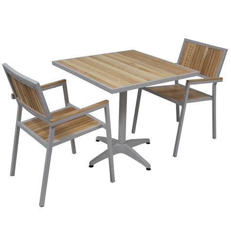 Table et chaise de jardin pas cher en bois  verandastyledevie.fr