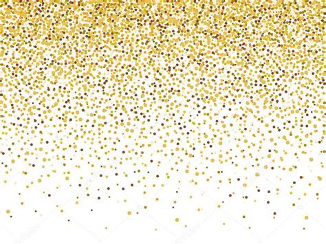 Gold Glitter Confetti Frame For Festive Greeting Card — Stock Vector