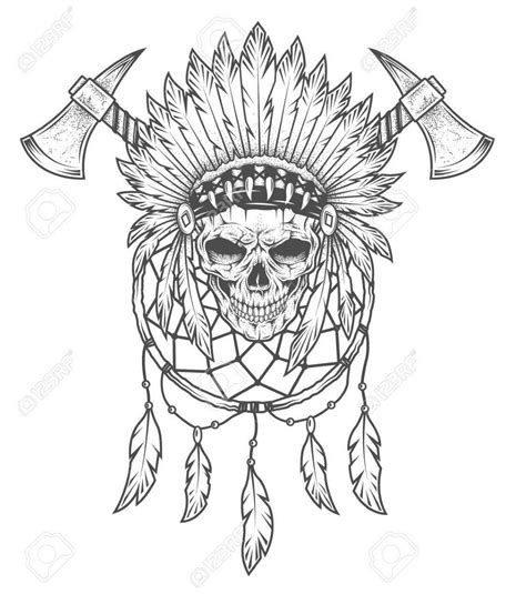 skull dream catcher indian dream catcher tattoos indian skull tattoos wolf tattoos