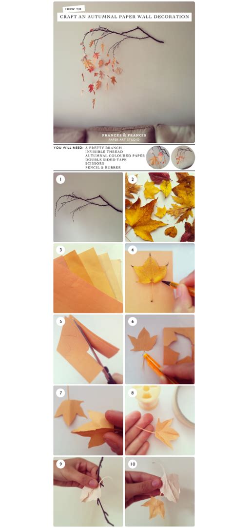 Diy Autumn Fall Diy Autumn Paper Crafts