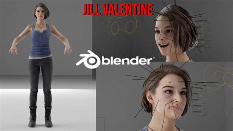 Jill Valentine 3d Model Blender By Plakomusic On Deviantart