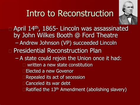 Ppt The Reconstruction Era Powerpoint Presentation Free Download