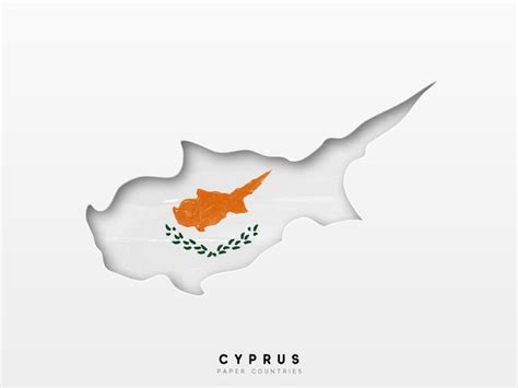 Premium Vector Cyprus Detailed Map With Flag Of Country Painted In