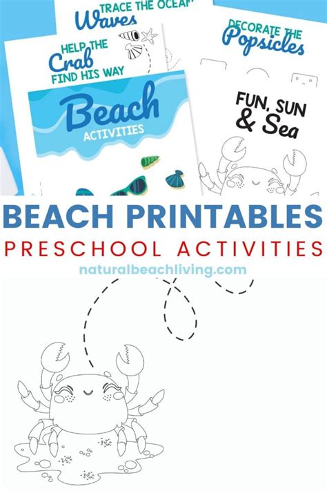 Preschool Beach Printables And Activities Natural Beach Living