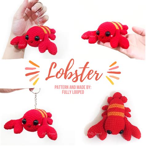 Cute Lobster Amigurumi Crochet By Fully Looped Crochet Projects