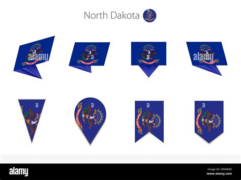 North Dakota Us State Flag Collection Eight Versions Of North Dakota
