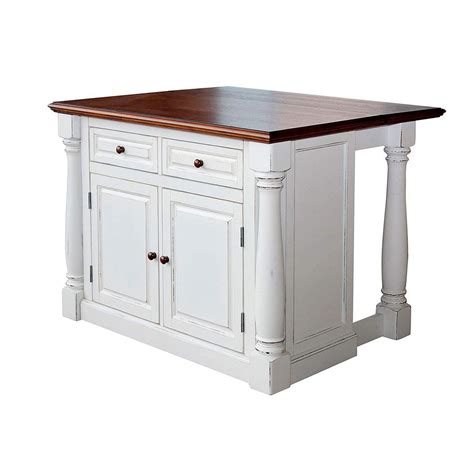 Opening on both side for maximum width, we can build any island with one or two drop leafs if space in your home is limited. Home Styles Monarch White Kitchen Island With Drop Leaf ...