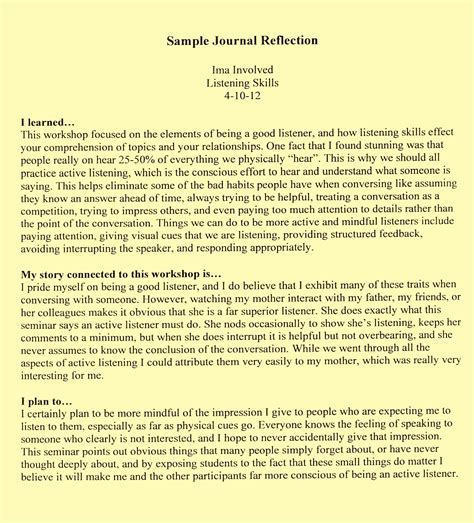 Writing A Self Reflective Essay How To Structure A Self Reflection Essay
