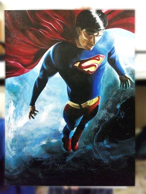 Kisah Kasih Halus Painting Superman Illustration