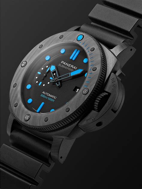 Panerai Submersible Automatic 47mm Carbotech And Rubber Watch Ref No