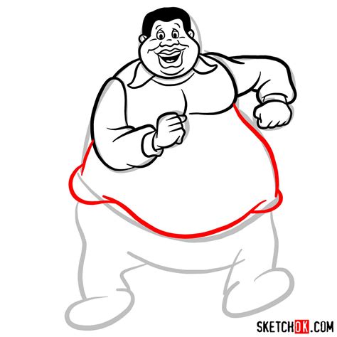 How To Draw Fat Albert Sketchok Easy Drawing Guides