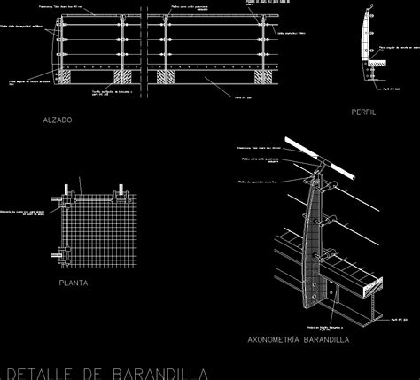Stair railing details additional screenshots staircase. Steel Railing Detail DWG Detail for AutoCAD • Designs CAD