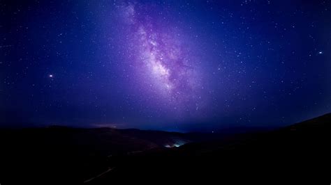 Download Wallpaper 2048x1152 Starry Sky Milky Way Night Stars Sky