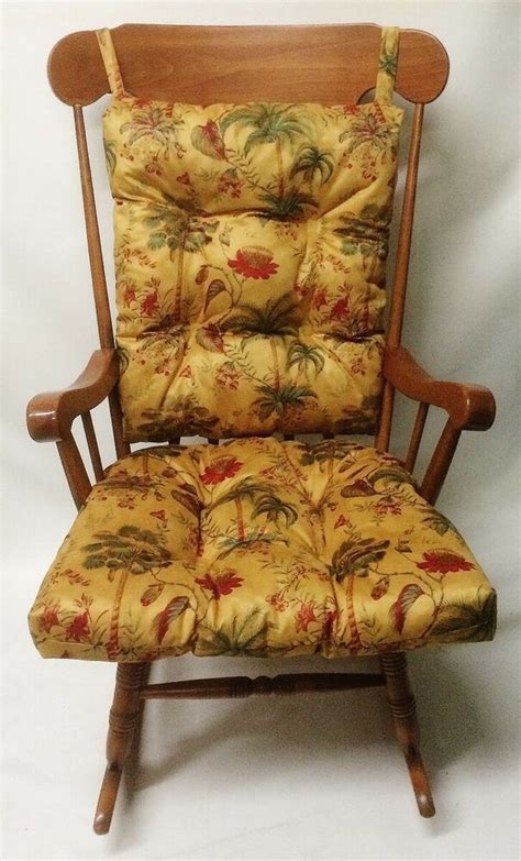 Whether it's a metal clamshell chair or a. Rocking Chair or Glider Over Sized Palm Trees Cushion Set ...