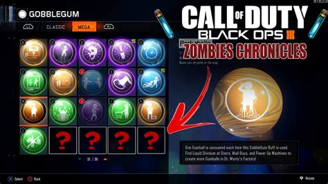 Brand New Gobblegums Dlc 5 Zombies Chronicles Call Of Duty Black Ops