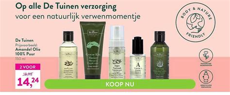 De Tuinen Amandel Olie Puur Aanbieding Bij Holland Barrett