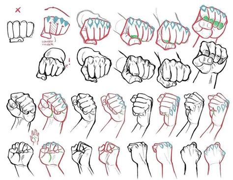 Fist Ref Drawing Fist Hand Drawing Reference Hand Reference