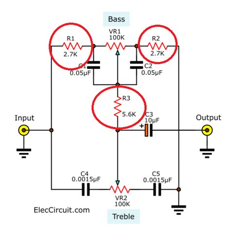 Cara Modif Resistor Bass Tone Control Agar Suara Empuk Nendang Gambar Skema Rangkaian Elektronika