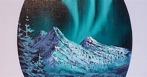 How About Some Bob Ross Style Northern Lights Imgur