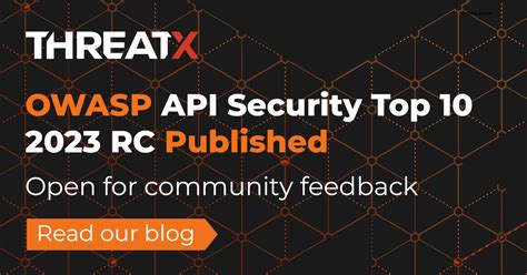 Owasp Api Security Top 10 2023 Release Candidate Published Threatx