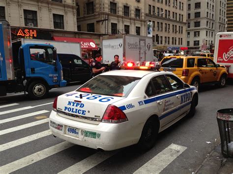 Nypd On The Scene Of Taxi Accident New York Police Fdny Police