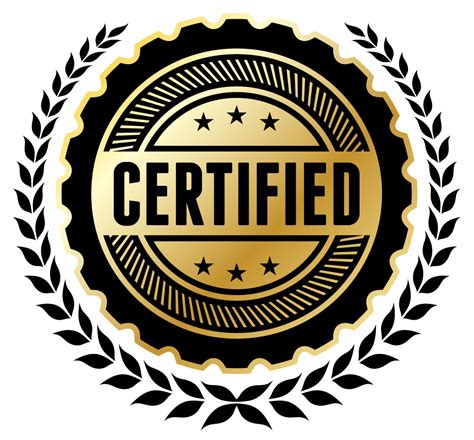 Certified Label Png Images Free Download
