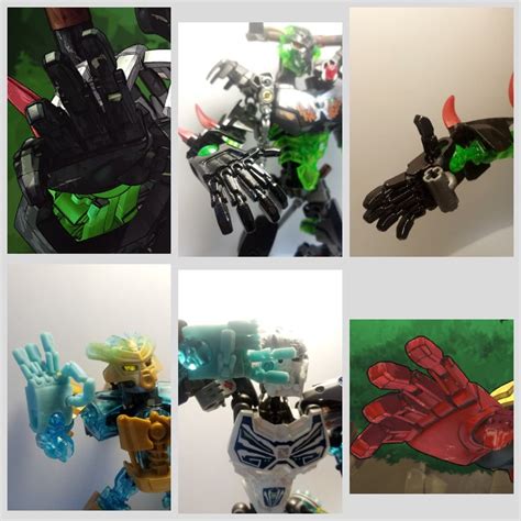 Bionicle Journey To One Articulated Hands Axle Hole Edition Etsy