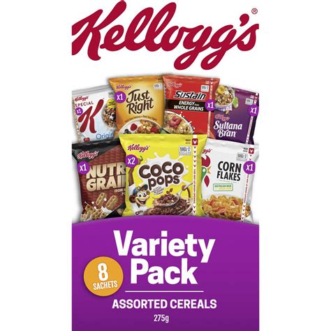 Kelloggs Variety Assorted Breakfast Cereals 8 Pack Woolworths