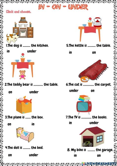 Prepositions Online Worksheet For Rd You Can Do The Exercises Online Or Download The Worksheet