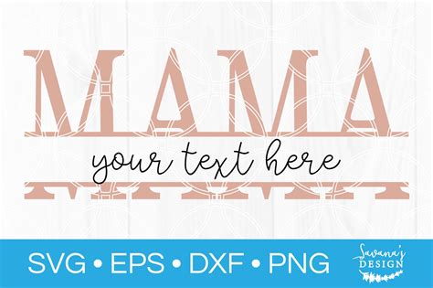 Mama Split Monogram Svg Mom Svg Mothers Day Svg Monogram Svg 554578