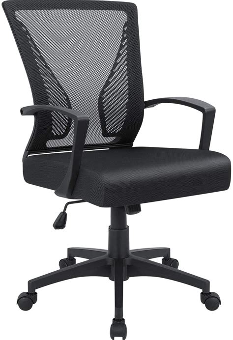 Furmax Office Mid Back Swivel Lumbar Support Office Chair Office Chair 