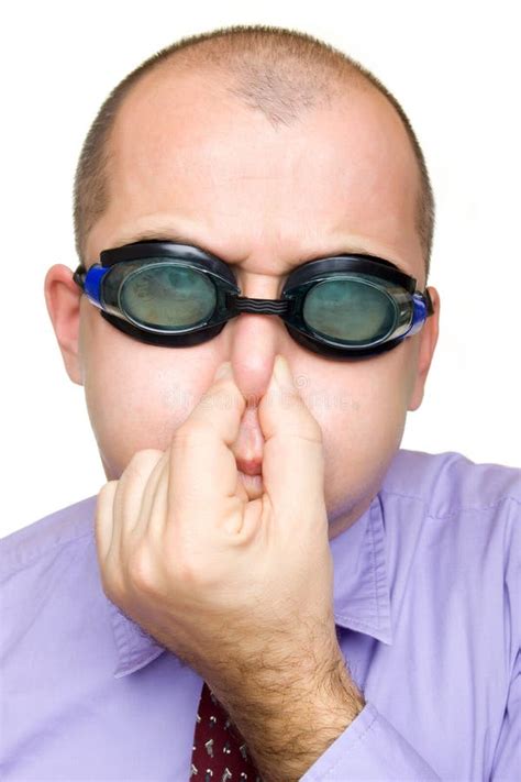 Funny Businessman With Swimming Goggles Stock Images Image 12515874