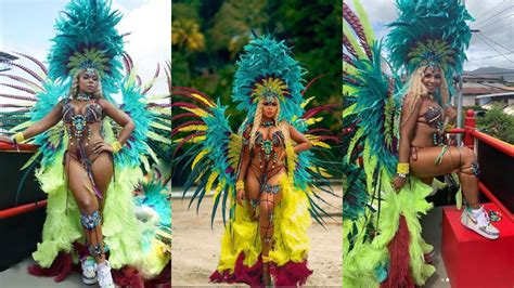 Ashanti Flaunts Her Hot Body In Revealing Beaded Bikini During Trinidad And Tobago Carnival