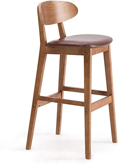Bar Stool Solid Wood Bar Chair Creative Bar Stool Bar Stool Simple Retro Bar Stool High Stool
