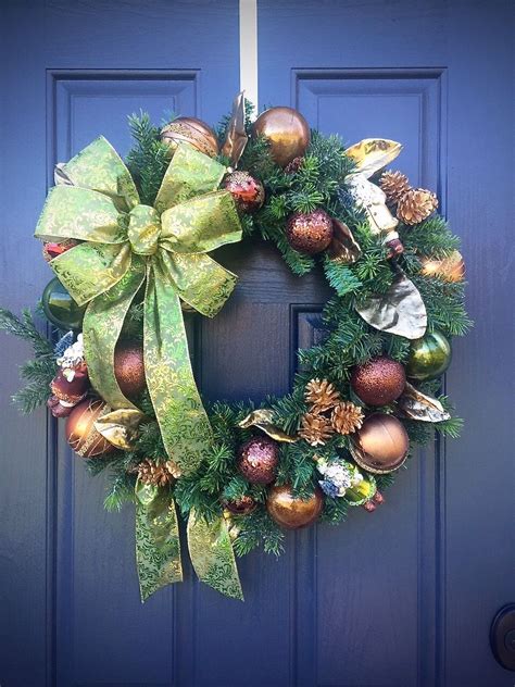 Check spelling or type a new query. Evergreen Wreath, Christmas Wreaths, Green Brown Gold ...