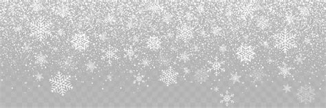 Transparent Background Snowflake Clipart Border