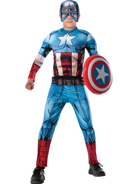 Kids Deluxe Avengers Assemble Captain America Costume