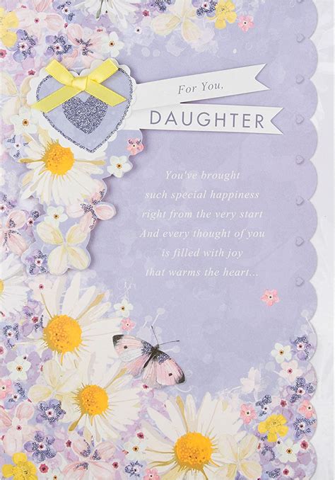 Daughter Luxury With Lovely Verse Hallmark Birthday Card