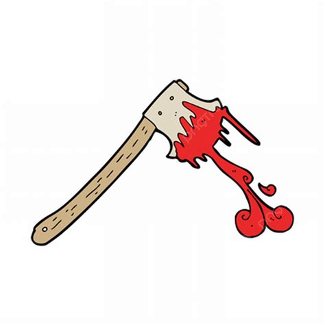 Murder Weapons Clipart Png Images Cartoon Bloody Axe Weapon Murder