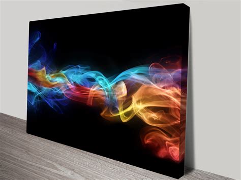 Fire And Ice Abstract Canvas Wall Art