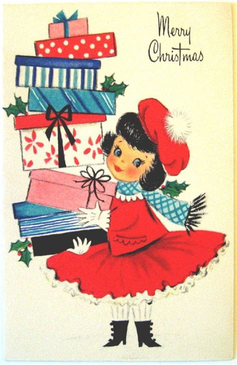 Hallmark Vintage Card Merry Christmas Vintage Christmas Cards