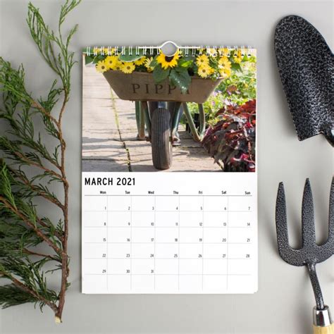 Personalised A4 Gardening Calendar The T Experience