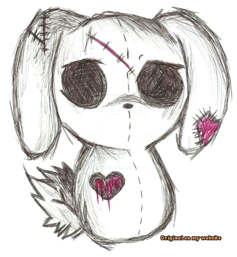 Drawing Art Tumblr Emo Drawings Emo Bunny By Ajcekk Traditional Art