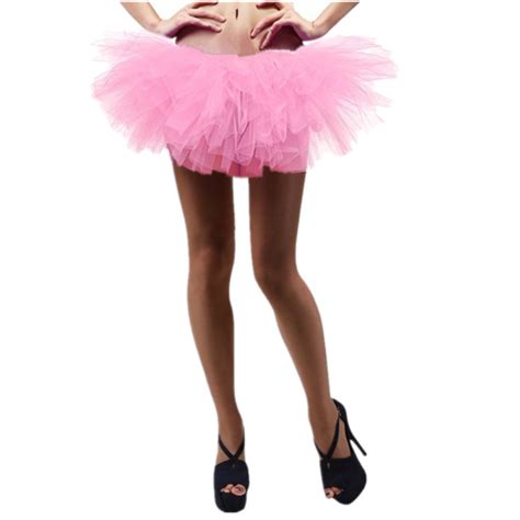 Adult Womens 5 Layered Tulle Fancy Ballet Dress Pink Tutu Skirts For Sale Online Ebay