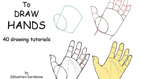 How To Draw Hands 40 Drawing Tutorials By Sébastien Dardenne