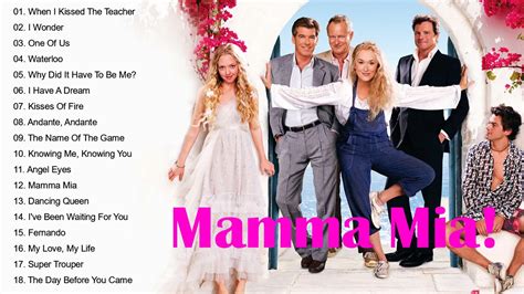 mamma mia soundtrack ♡♡ mamma mia soundtrack playlist ♡♡ mamma mia album soundtrack playlist