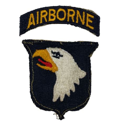 Original Wwii Us 101st Airborne Division Patch Oorlogsspullennl
